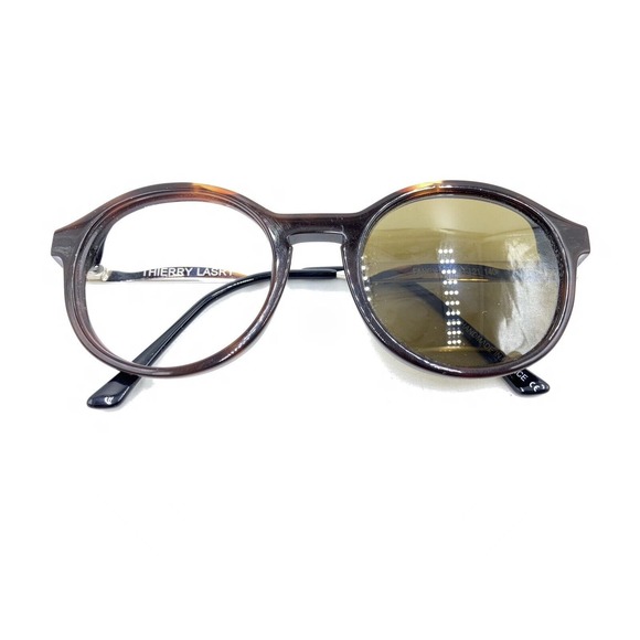 Thierry Lasry Fancy 38 Tortoise Brown Round Sunglasses Frames 51-21 140 France - Picture 12 of 12